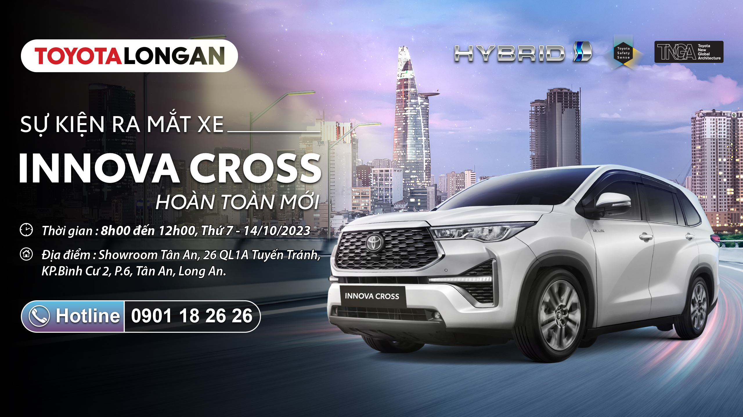 Sự kiện ra mắt Toyota Innova Cross 2023 hoàn toàn mới tại Toyota Long An