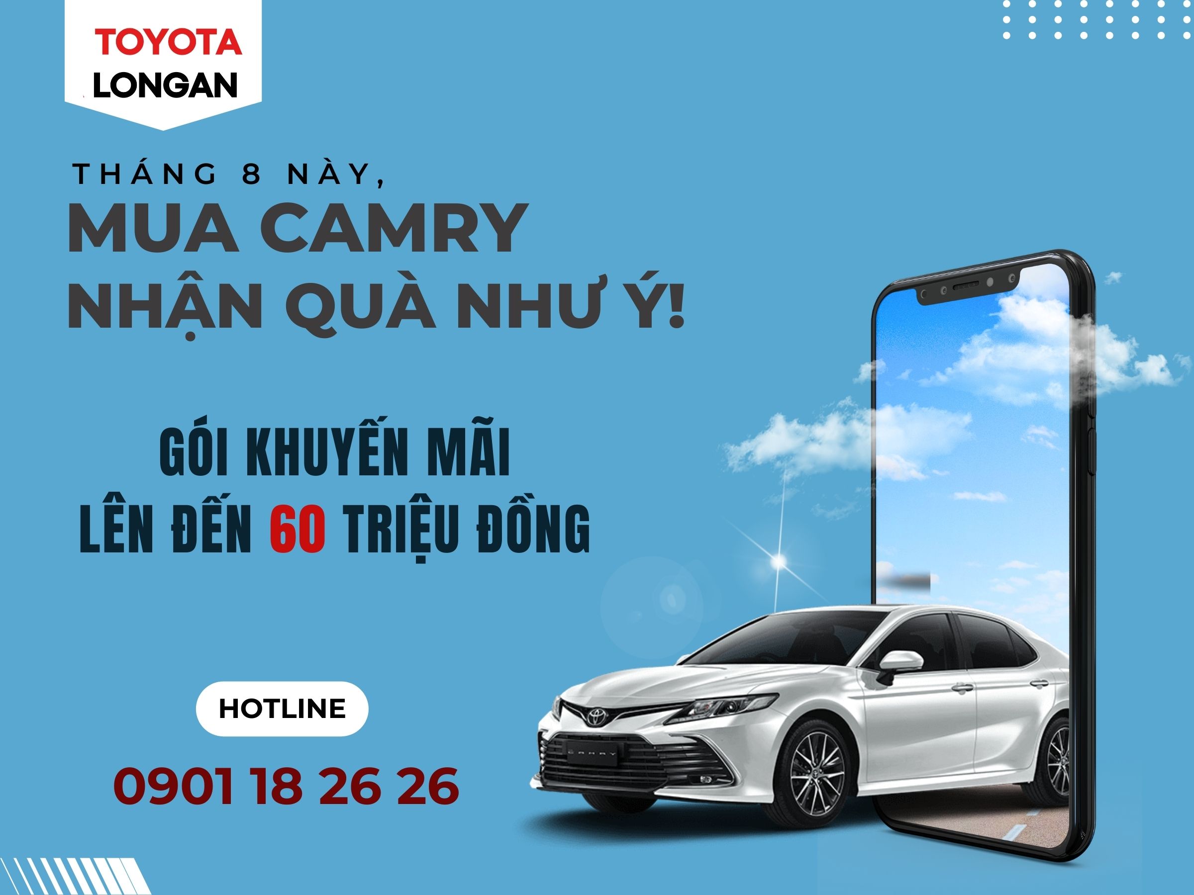 Toyota Camry khuyến mãi lớn tháng 08.2023