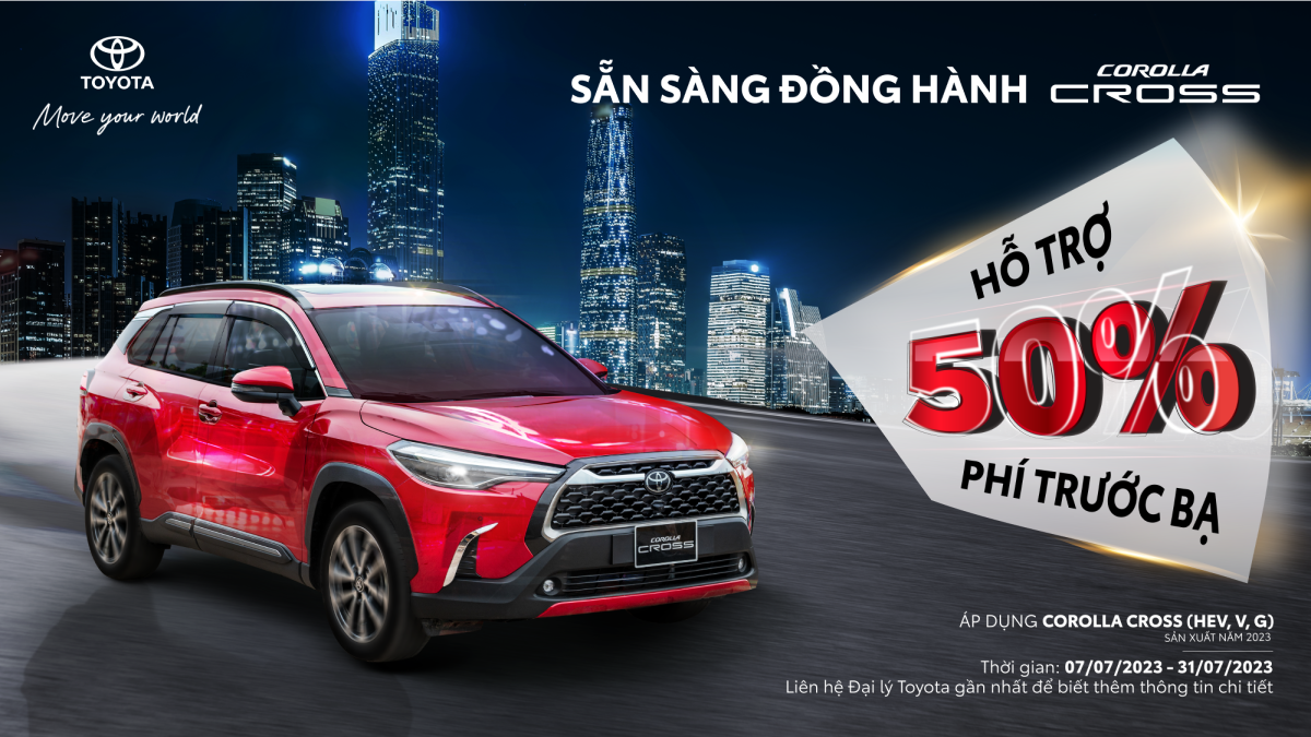 TOYOTA CROSS 2023 CÓ KHUYẾN MÃI GÌ THÁNG 7 NÀY?
