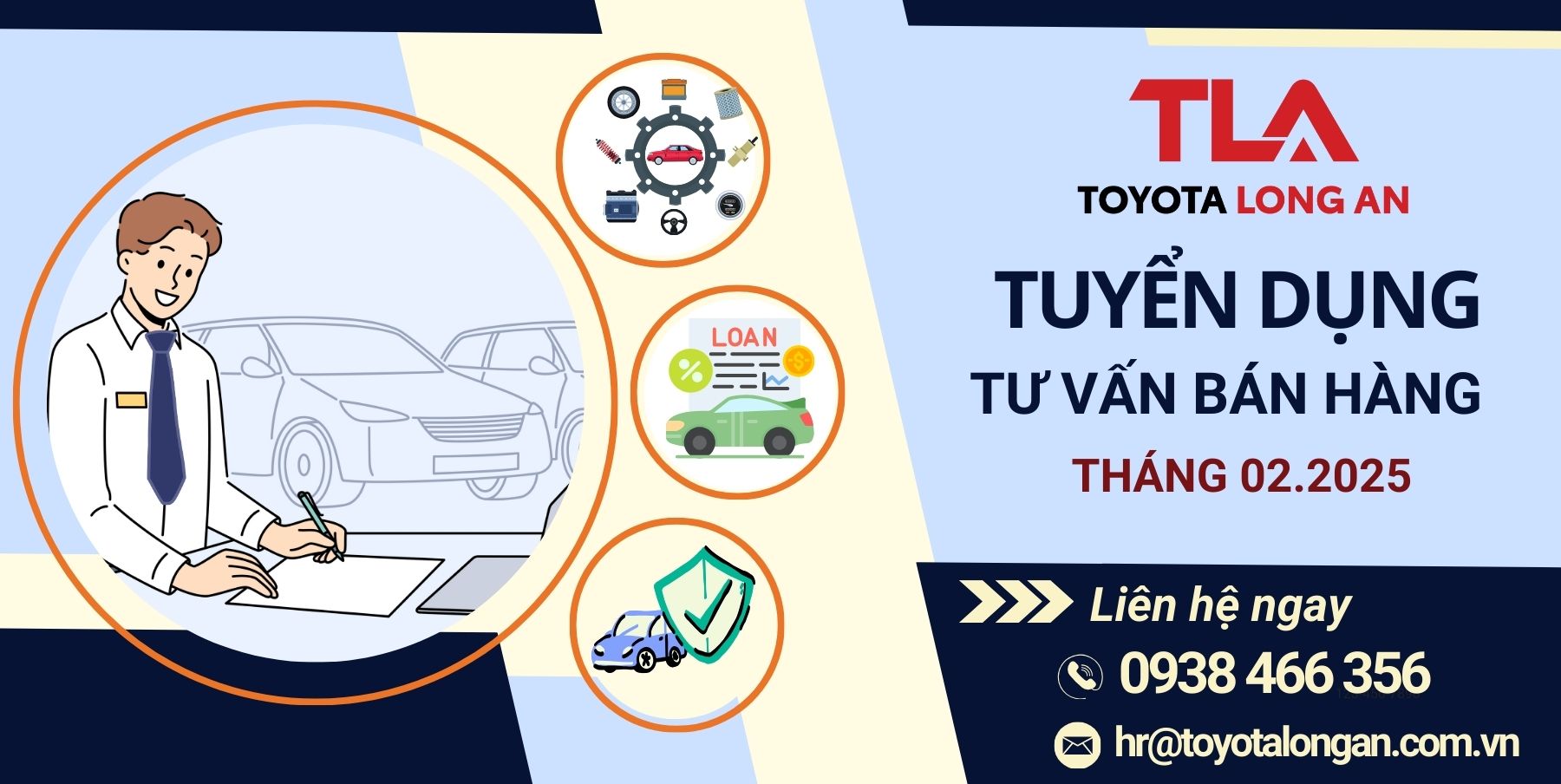 Toyota Long An tuyển dụng tháng 02.2025
