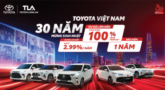 Chương trình khuyến mãi tháng 9.2025 tại Toyota Long An