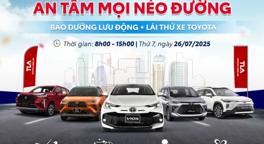 Toyota Long An tổ chức sự kiện dịch vụ sửa chữa lưu động tháng 7.2025